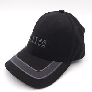 5.11 Tactical Canvas Strapback Hat Baseball Dad Cap Black Embroidered New Unisex